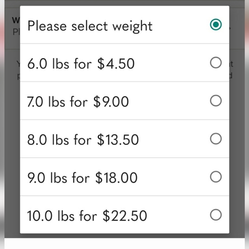 10 lbs over Weigh by this!